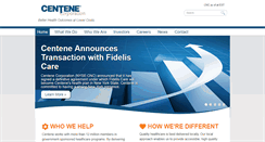 Desktop Screenshot of centene.com